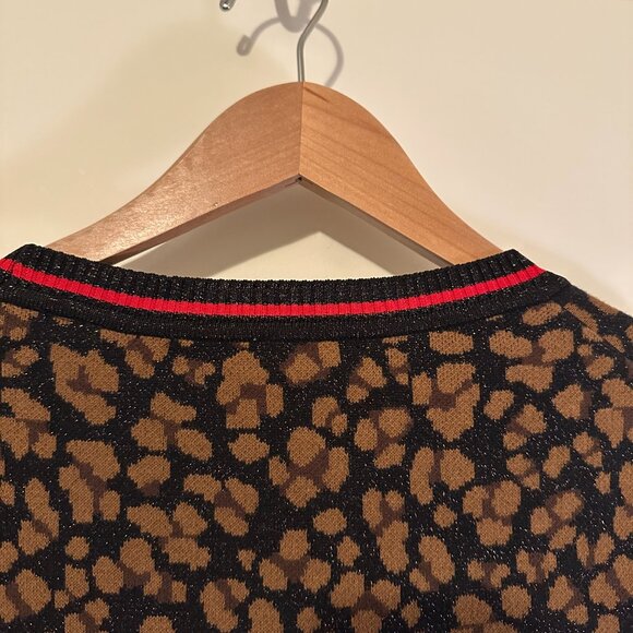 Scotch & Soda Leopard Print Sweater, Women's size Small - Shimmers! (Like new!) - Picture 6 of 6